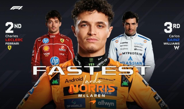 F1意大利二练：诺里斯全场最快，勒克莱尔第2，安东内利退赛